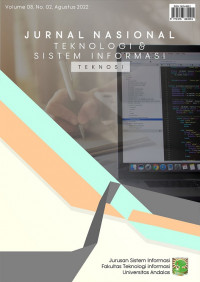 Jurnal Nasional Teknologi dan Sistem Informasi : Vol 8, No 2 (2022)