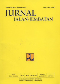 Jurnal Jalan - Jembatan 6 artikel Vol. 31 No. 2, Agustus 2014