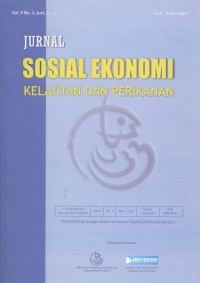 Jurnal Sosial Ekonomi Kelautan dan Perikanan 10 artikel Vol. 9 N0. 1, Juni 2014