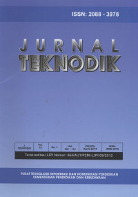 Jurnal Teknodik 10 artikel Vol. 18 No. 1, April 2014