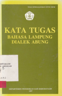 Kata tugas bahasa Lampung dialek Abung