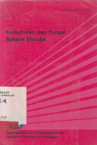 KEDUDUKAN Dan Fungsi Bahasa Mandar / Abdul Muthalib et.al.