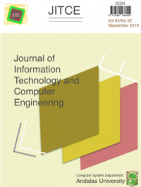 Journal of Information Technology and Computer Engineering : Vol 3, No 2 (2019)