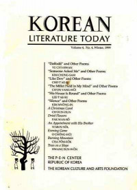 Korean Literature Today Volume 4, No. 4 Winter, 1999