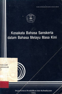 Kosakata bahasa Sanskerta dalam Bahasa Melayu Masa Kini