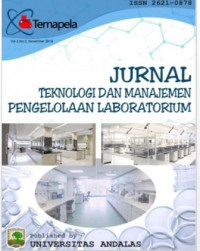 Temapela : Jurnal Teknologi Dan Manajemen Pengelolaan Laboratorium : Vol 2 No 2 (2019)