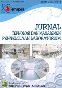 Temapela : Jurnal Teknologi dan Manajemen Pengelolaan Laboratorium : Vol 1 No 2 (2018)