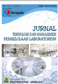 Temapela : Jurnal Teknologi dan Manajemen Pengelolaan Laboratorium : Vol 1 No 1 (2018)