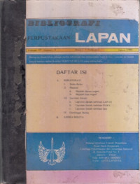 Bibliografi Perpustakaan Lapan Volume iv Nomor 5