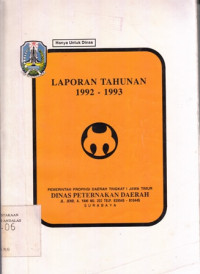 Laporan Tahunan 1992/1993