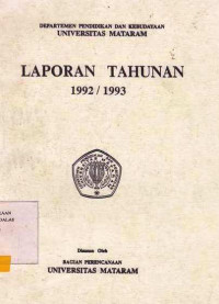 Laporan Tahunan 1992/1993