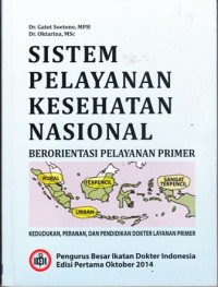 Sistem Pelayanan Kesehatan Nasional Berorientasi Pelayanan Primer di Era JKN Kedudukan Peranan dan Pendidikan Dokter Layanan Primer