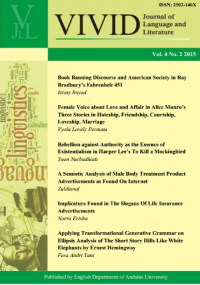 Journal of Language and Literature : Literary Studies Vol 9, No 2 (2020)