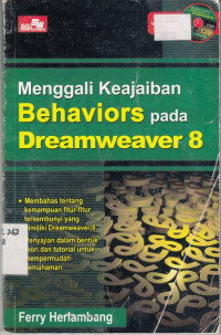 Menggali Keajaiban Behaviors pada Dreamweaver 8