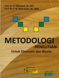 Metodologi Penelitian Untuk Ekonomi Dan Bisnis