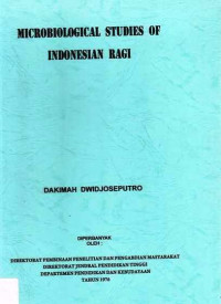 Microbiological Studies Of Indonesian Ragi