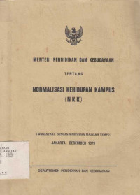 Normalisasi Kehidupan Kampus (NKK)