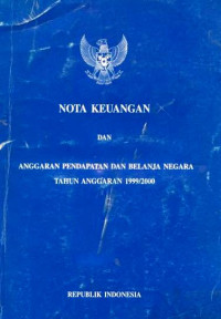 Nota Keuangan dan Rancangan Anggaran Pendapatan dan Belanja Negara Tahun Anggaran 1991/1992