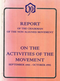 Report Of the Chairman of the Non Aligned Movement