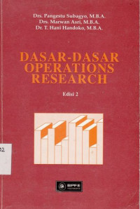 Dasar-Dasar Operations Research