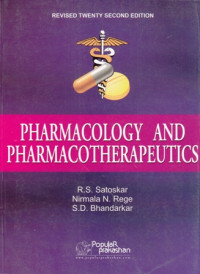 Pharmacology and pharmacotherapeutics