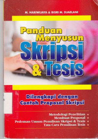 Panduan Menyusun Skripsi Dan Tesis