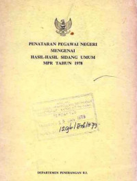 Penataran Pegawai Negeri Mengenai Hasil-hasil Sidang Umum MPR Tahun 1987