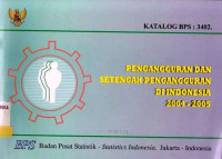 Pengangguran dan Setengah Pengangguran di Indonesia 2004 - 2005