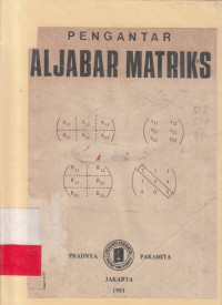 Pengantar Aljabar Matriks / J. Siahaya; Albar Azier