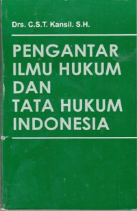 Pengantar ilmu hukum : himpunan kuliah