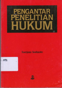 Pengantar Penelitian Hukum