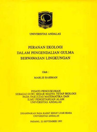 Peranan Ekologi Dalam Pengendalian Gulma Berwawasan Lingkungan