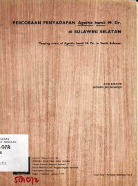 Percobaan Penyadapan Agathis hamii M.Dr. Di Sulawesi Selatan