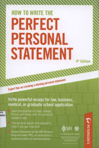 Peterson's How to Write the Perfect Personal Statement