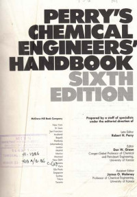 Perry's Chemical Engineers' Handbook