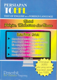 Persiapan Toefl Test Of English as a Foreign Language