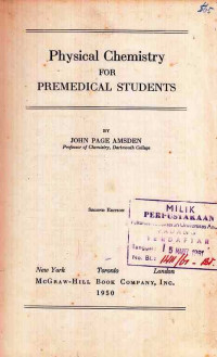 Physical Chemistry for Premedical Students