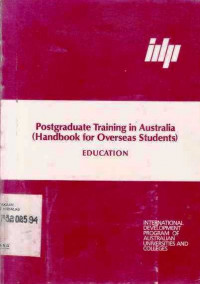 Postgraduate training in Australia (Handbook for Overseas Students) Business, Commerce and Economics