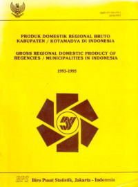 Produk Domestik Regional Bruto Sumatera Barat 1993- 1994