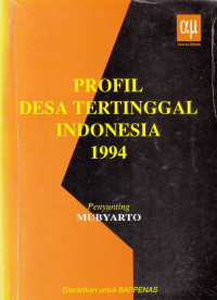 Profil Desa Tertinggal Indonesia 1994