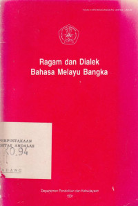 Ragam dan dialek bahasa Melayu Bangka