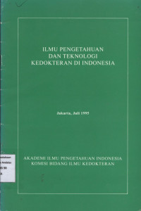 Ilmu Pengetahuan dan Teknologi Kedokteran di Indonesia