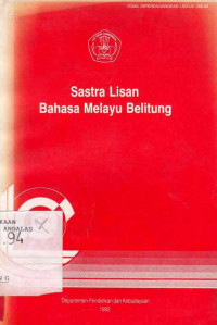 SASTRA Lisan Bahasa Melayu Belitung