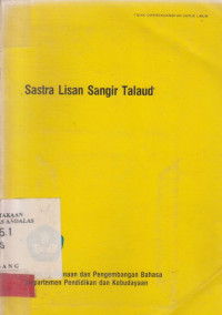 SASTRA Lisan Sangir Talaud