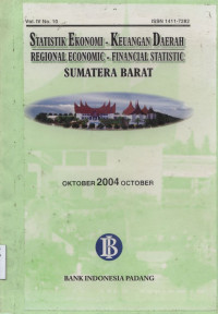 Statistik Ekonomi - Keuangan Daerah Sumatera Barat Oktober 2004