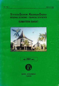 Statistik Ekonomi - Keuangan Daerah Regional Economic - Financial Statistics Sumatera Barat Mei 2001