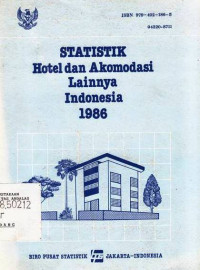 Statistik Hotel dan Akomodasi Lainnya Indonesia 1986