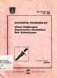 Statistik Pendidikan Di Luar Lingkungan Departemen Pendidikan dan Kebudayaan