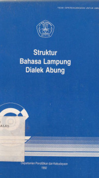 Struktur Bahasa Lampung Dialek Abung / Indonesia