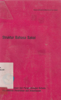 Struktur Bahasa Sakai / Idrus Lubis et.al